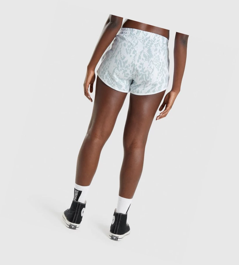 Gymshark Animal Graafinen Naisten Shortsit Sininen | KWIBHS439
