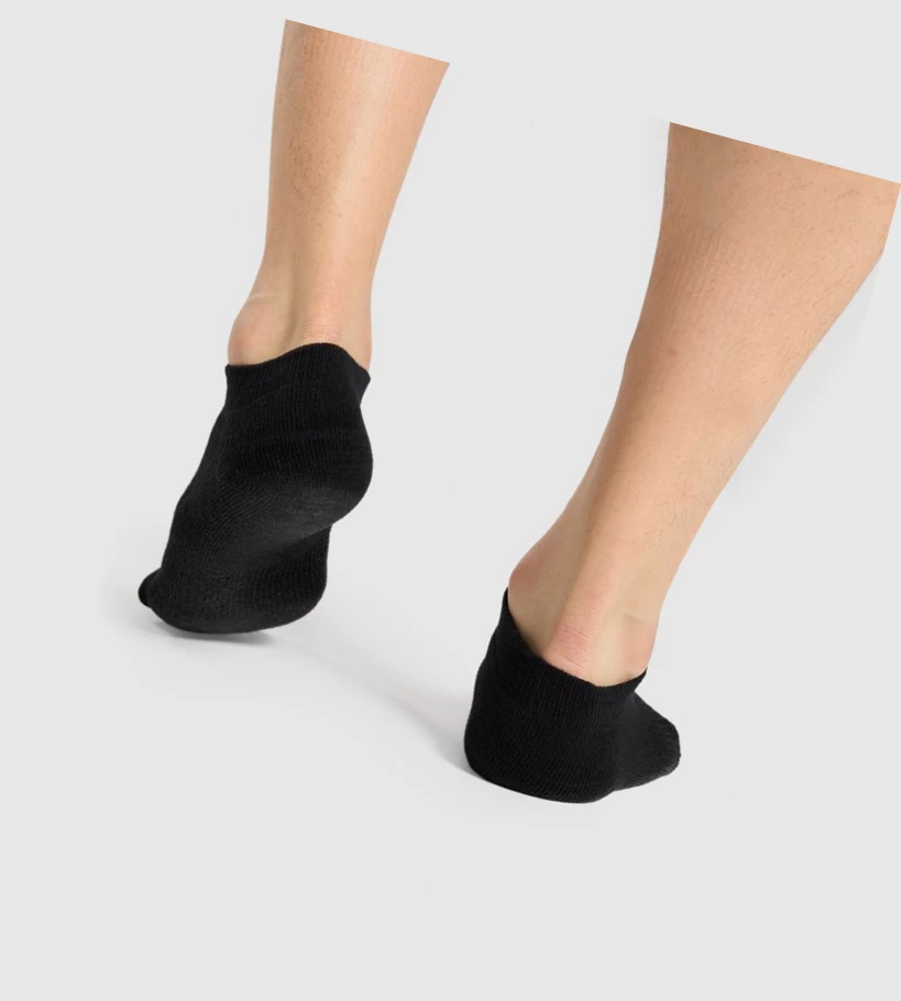 Gymshark Ankle 3pk Naisten Sukat Mustat | DOKUHQ620