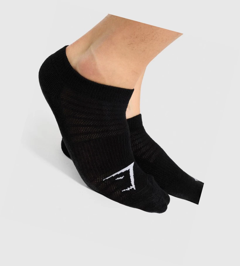 Gymshark Ankle 3pk Naisten Sukat Mustat | DOKUHQ620
