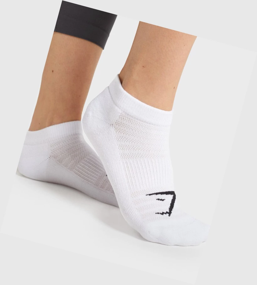 Gymshark Ankle 3pk Naisten Sukat Valkoinen | OGKDXS647