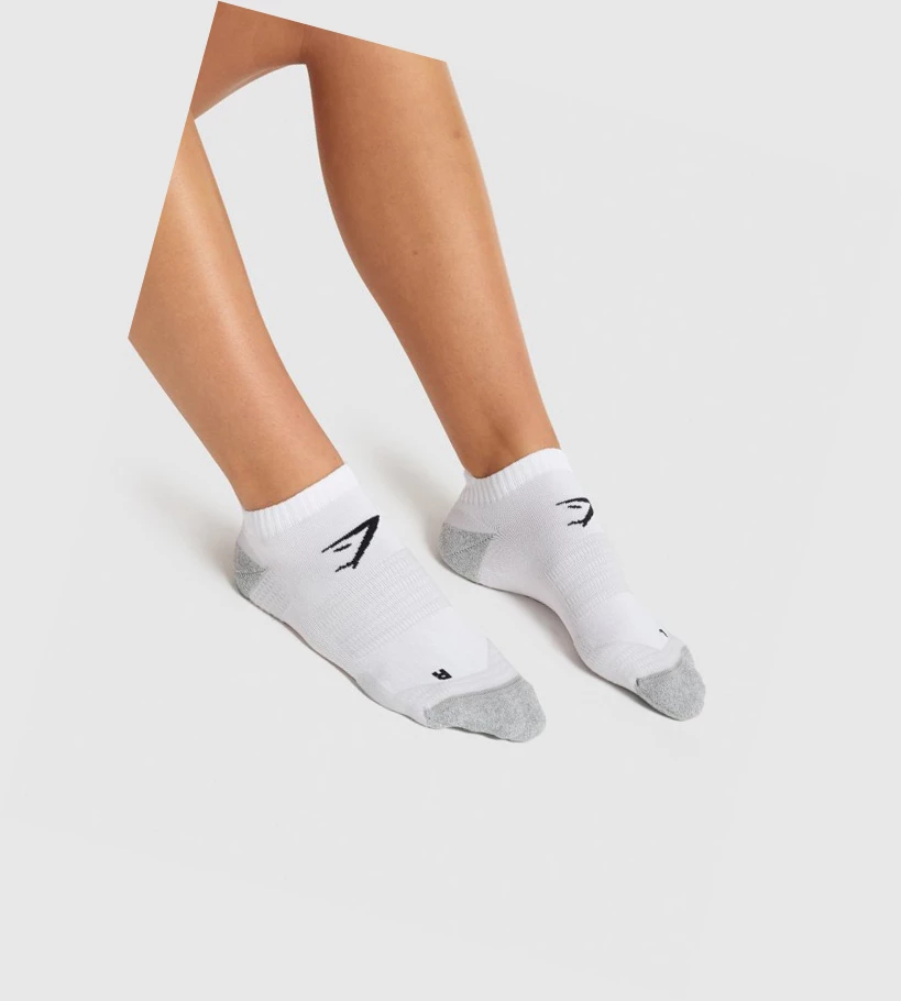 Gymshark Ankle Performance Miesten Sukat Valkoinen | EUIOGC506