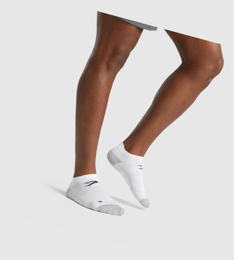 Gymshark Ankle Performance Naisten Sukat Valkoinen | TNKFVB549