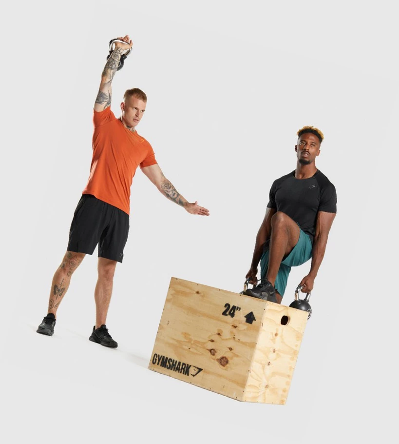 Gymshark Apex Contrast Miesten T Paidat Punainen | SOJCAB695