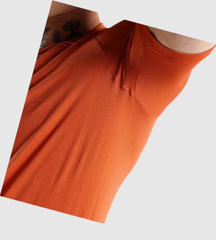 Gymshark Apex Contrast Miesten T Paidat Punainen | SOJCAB695