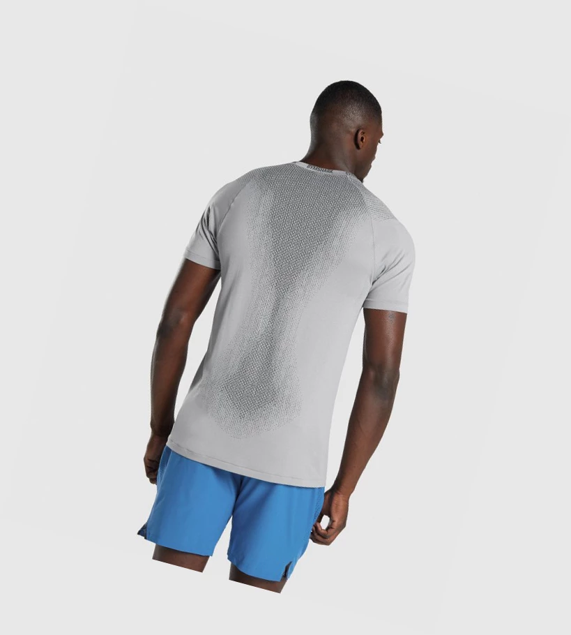 Gymshark Apex Contrast Seamless Miesten T Paidat Harmaat | BYMVEQ250