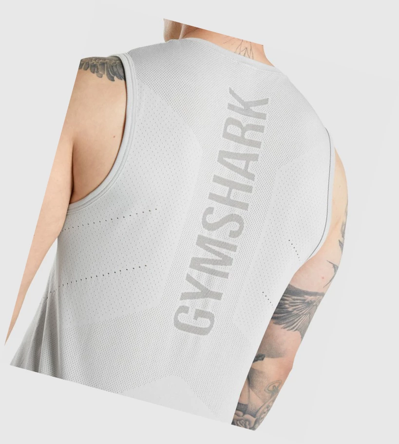 Gymshark Apex Miesten Hihaton Paita Vaaleanharmaat Harmaat | PXOWLG761