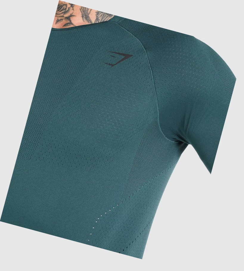 Gymshark Apex Miesten T Paidat Turkoosi | FIDNLK452