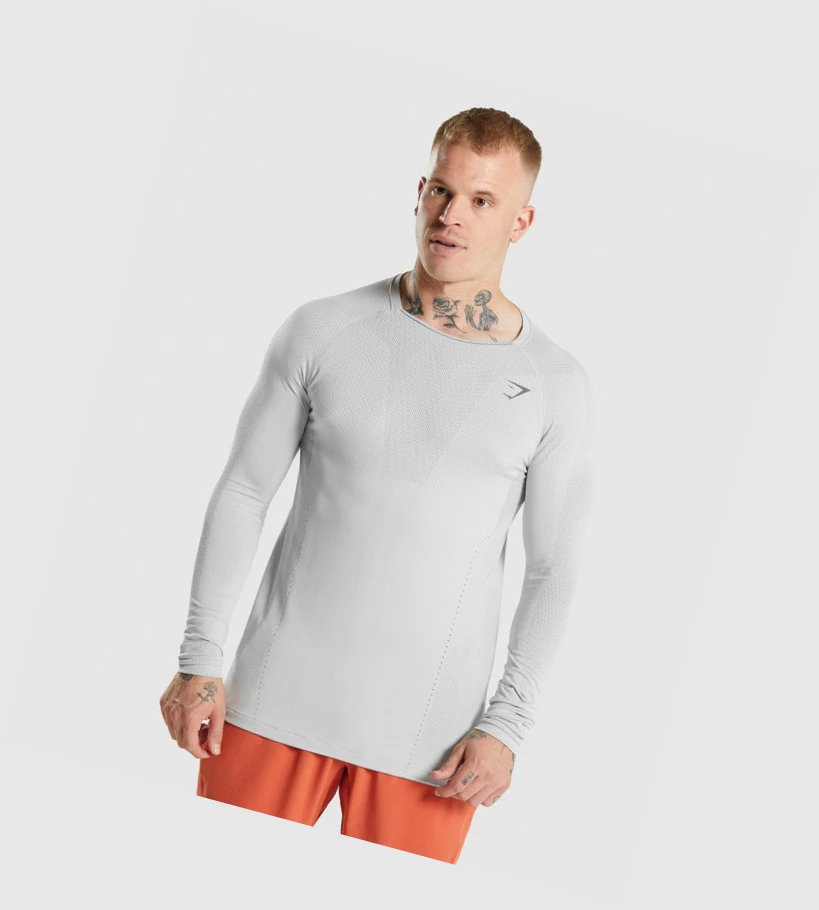 Gymshark Apex Miesten T Paidat Vaaleanharmaat Harmaat | LCRVOK517
