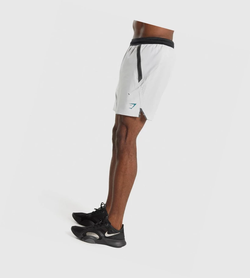 Gymshark Apex Perform Miesten Shortsit Vaaleanharmaat | QUNWMO623