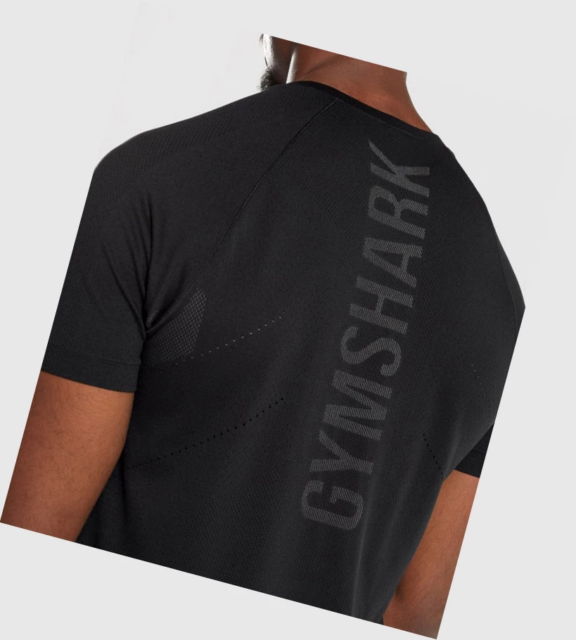 Gymshark Apex Perform Miesten T Paidat Mustat | KJPEOF296