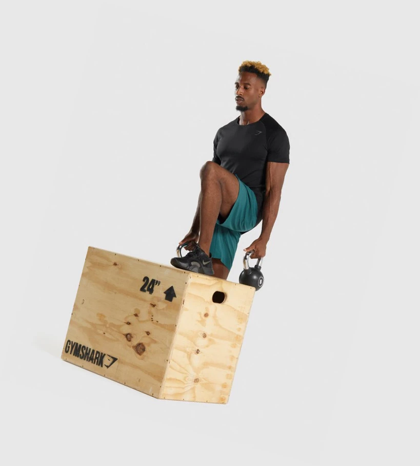 Gymshark Apex Perform Miesten T Paidat Mustat | KJPEOF296