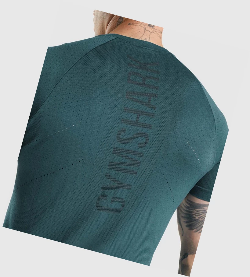 Gymshark Apex Perform Miesten T Paidat Turkoosi | CJOAUR108