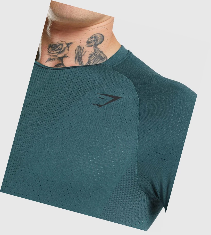 Gymshark Apex Perform Miesten T Paidat Turkoosi | CJOAUR108