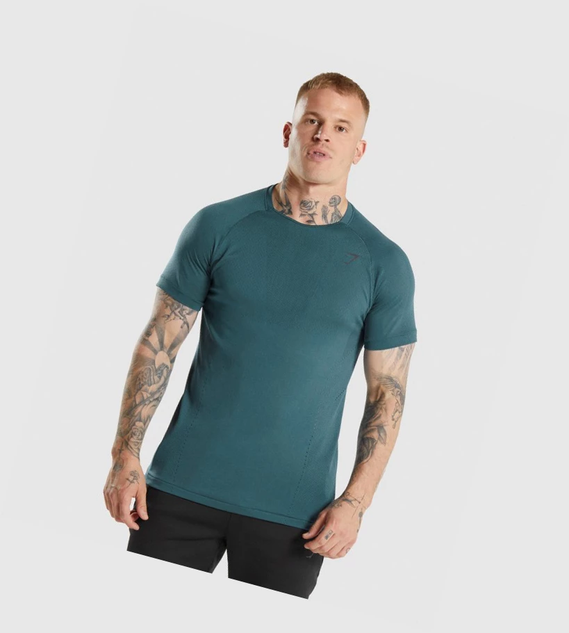 Gymshark Apex Perform Miesten T Paidat Turkoosi | CJOAUR108
