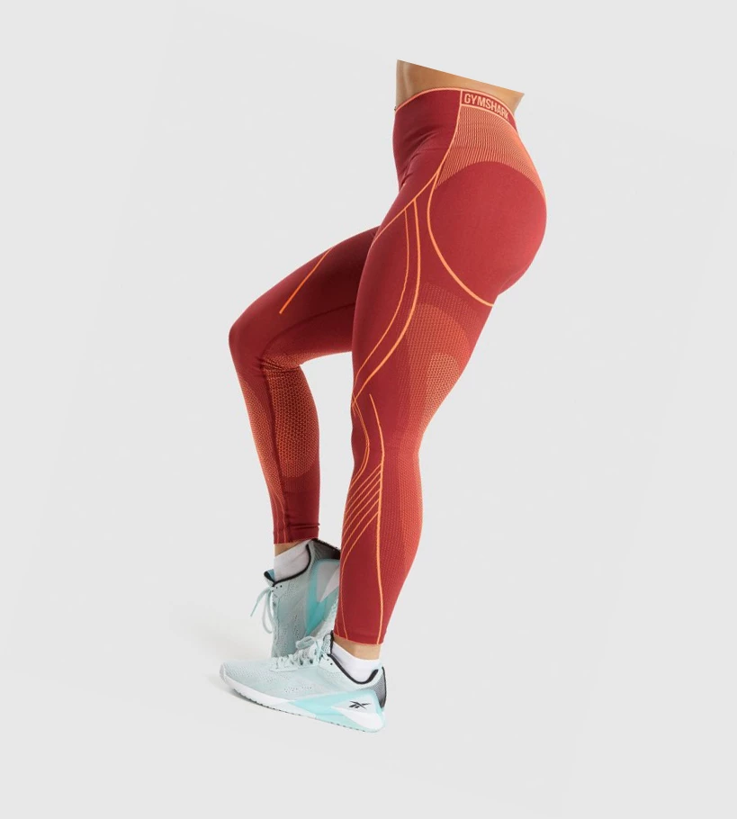 Gymshark Apex Seamless High Rise High Waisted Naisten Leggingsit Viininpunainen | DCHGLK248