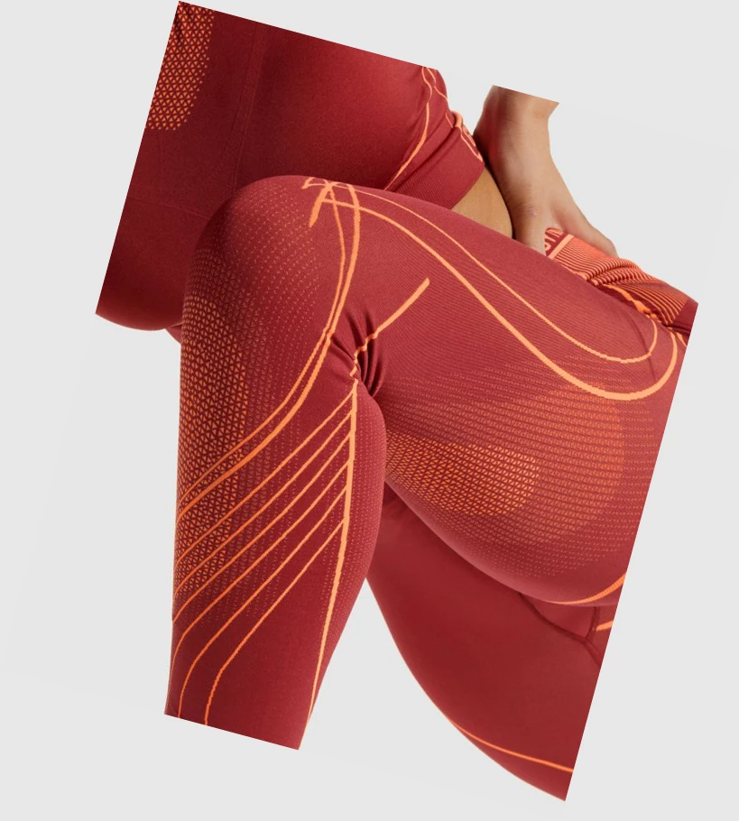 Gymshark Apex Seamless High Rise High Waisted Naisten Leggingsit Viininpunainen | DCHGLK248