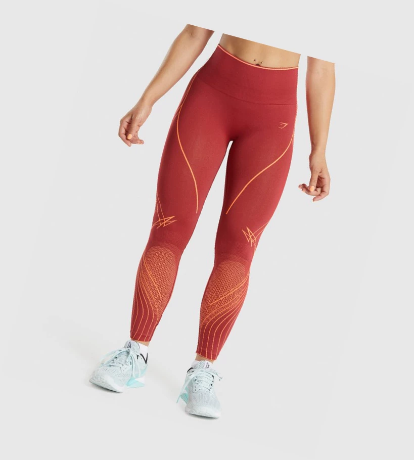 Gymshark Apex Seamless High Rise High Waisted Naisten Leggingsit Viininpunainen | DCHGLK248