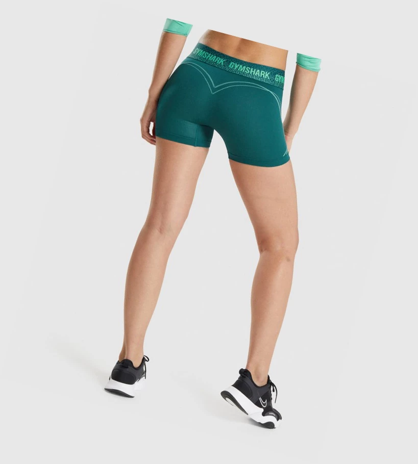 Gymshark Apex Seamless Low Rise Naisten Shortsit Turkoosi | JQRHTG952