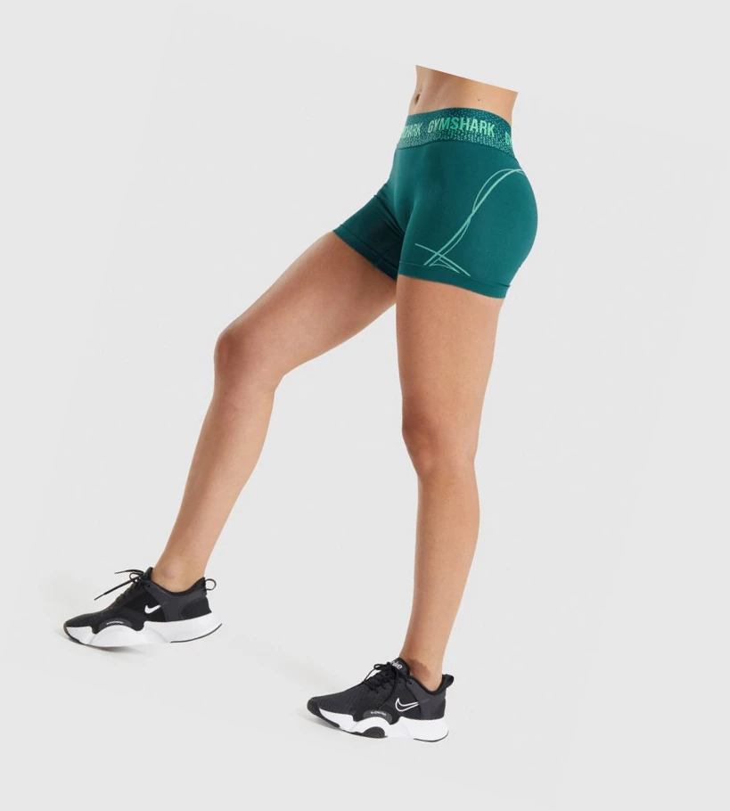 Gymshark Apex Seamless Low Rise Naisten Shortsit Turkoosi | JQRHTG952