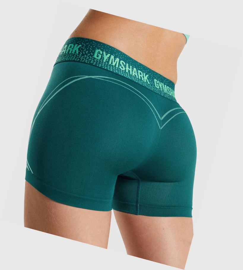 Gymshark Apex Seamless Low Rise Naisten Shortsit Turkoosi | JQRHTG952