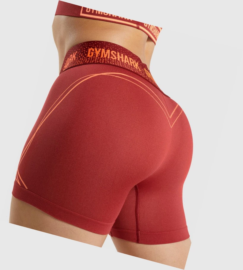 Gymshark Apex Seamless Low Rise Naisten Shortsit Viininpunainen | RZALCS918