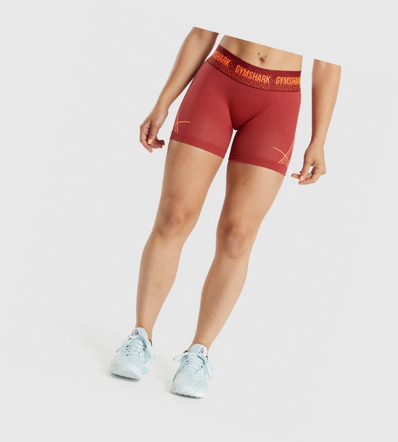 Gymshark Apex Seamless Low Rise Naisten Shortsit Viininpunainen | RZALCS918