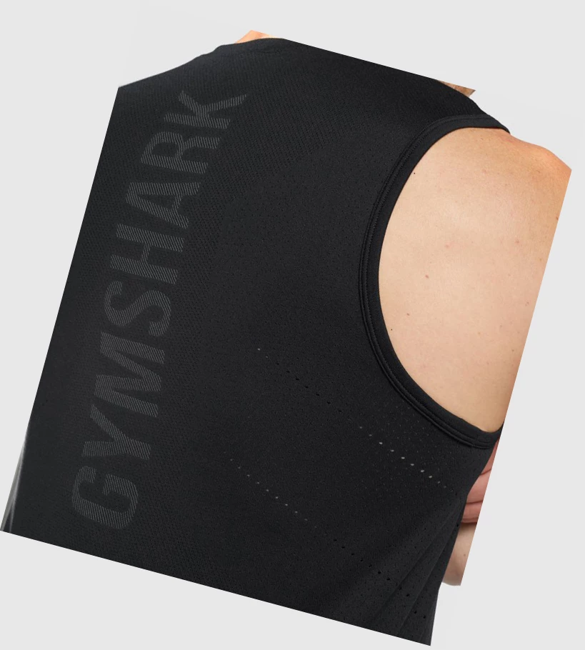 Gymshark Apex Seamless Miesten Hihaton Paita Mustat | GUBFXT372