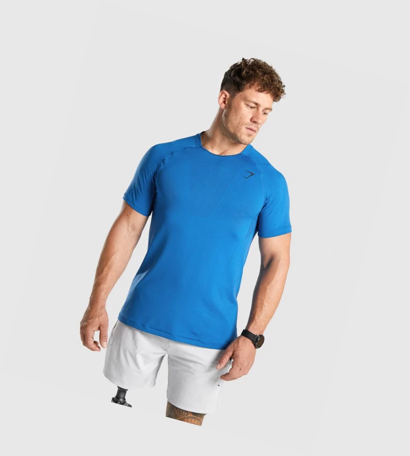 Gymshark Apex Seamless Miesten T Paidat Sininen | BMPIHY825