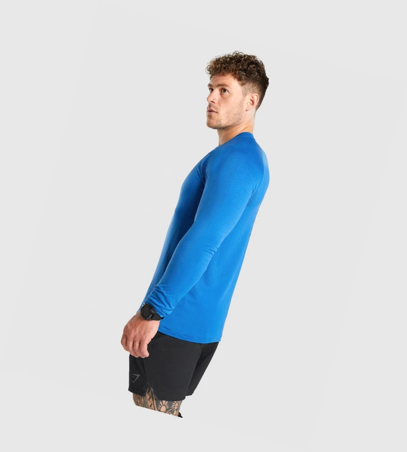 Gymshark Apex Seamless Miesten T Paidat Sininen | INKWZF302