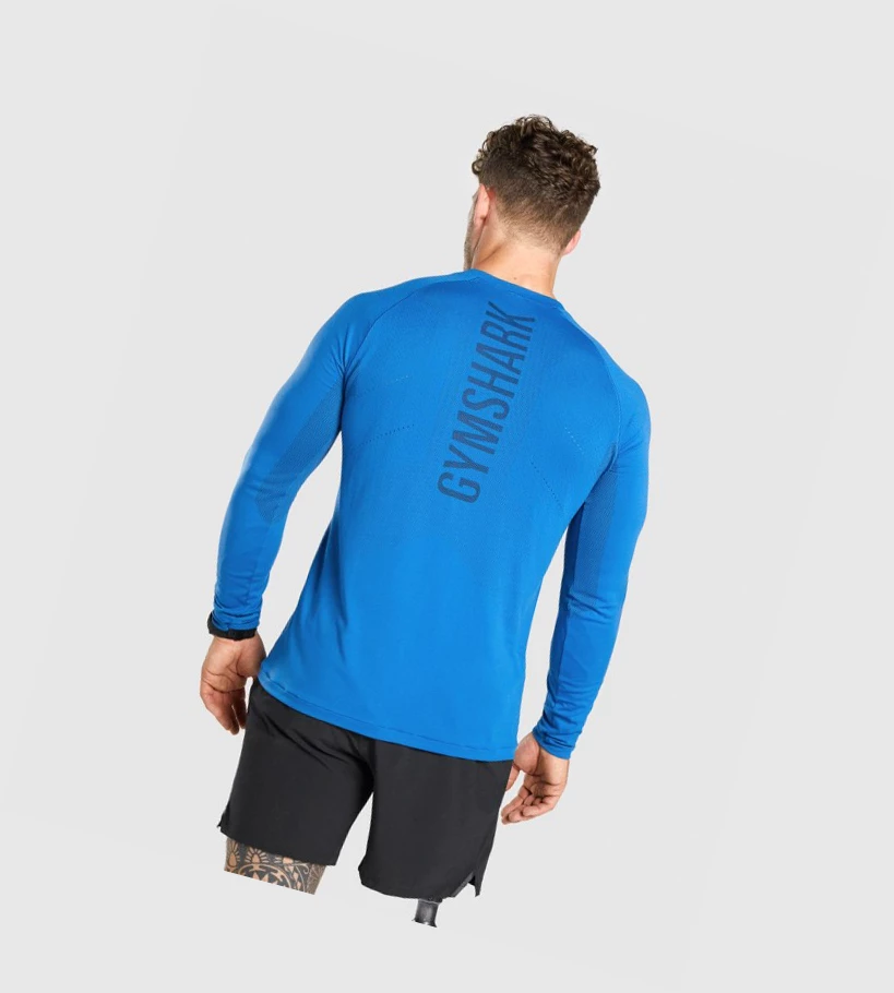 Gymshark Apex Seamless Miesten T Paidat Sininen | INKWZF302