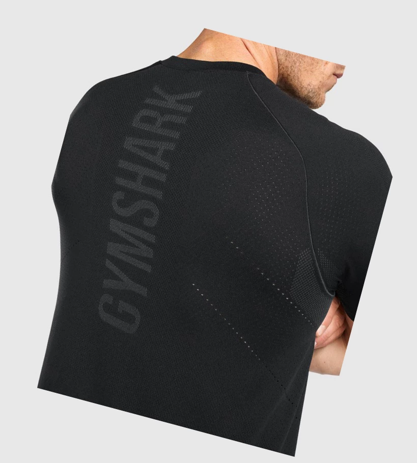 Gymshark Apex Seamless Miesten T Paidat Mustat | LFUDPW523