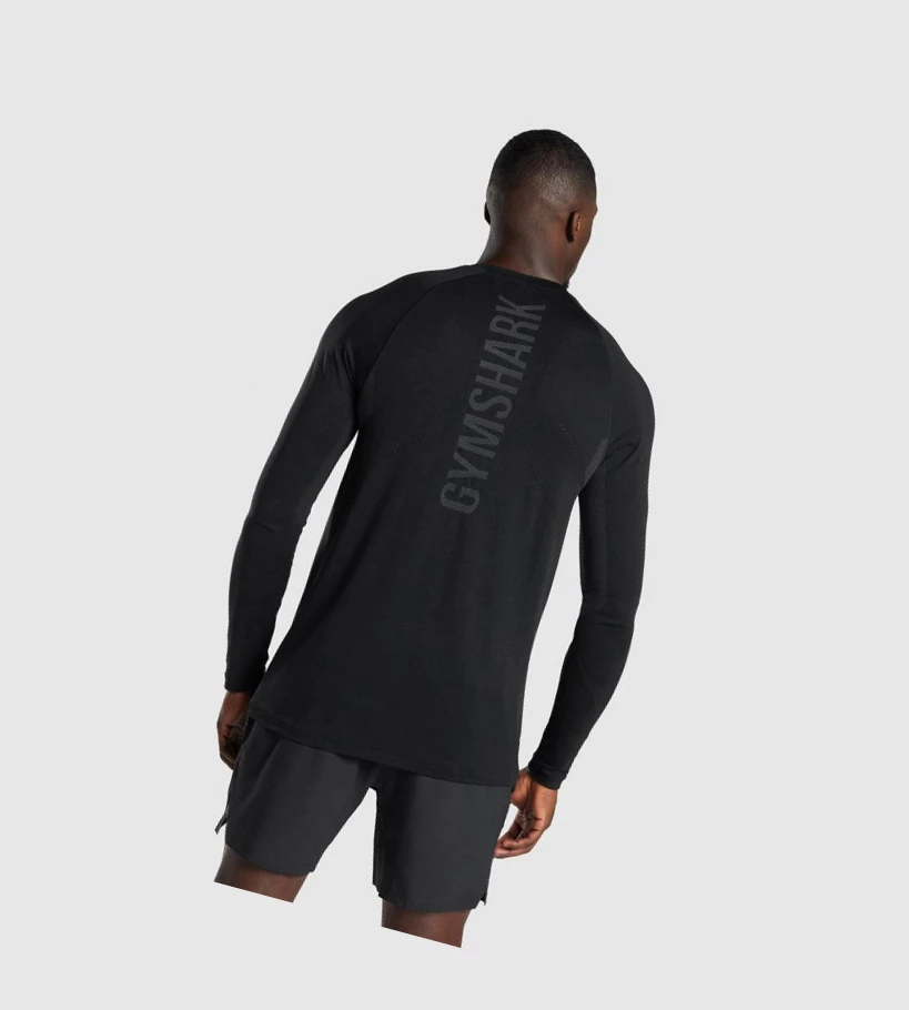 Gymshark Apex Seamless Miesten T Paidat Mustat | VRDUYM834