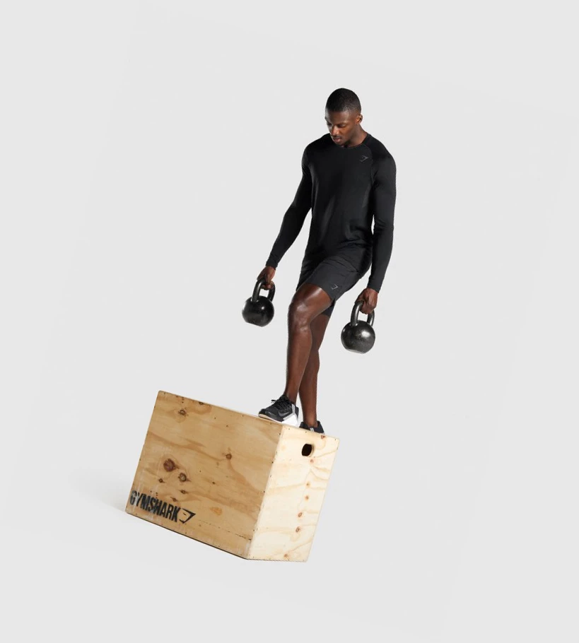 Gymshark Apex Seamless Miesten T Paidat Mustat | VRDUYM834