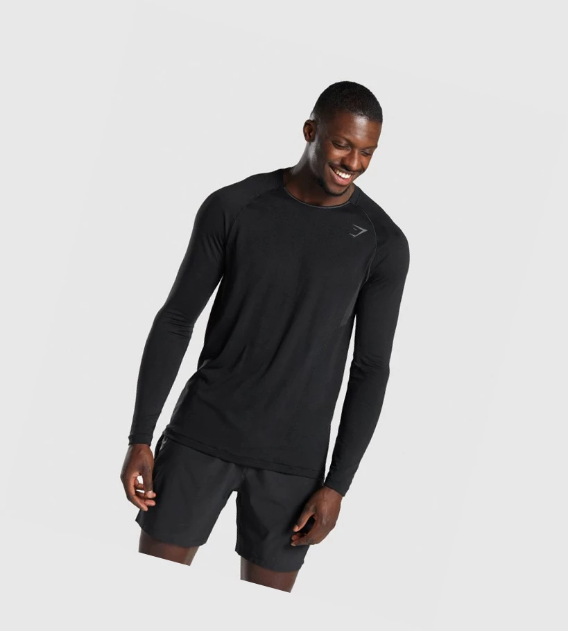 Gymshark Apex Seamless Miesten T Paidat Mustat | VRDUYM834