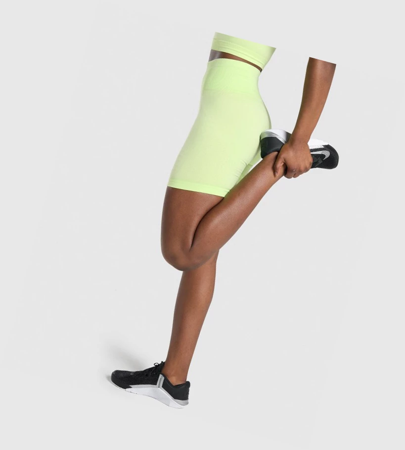 Gymshark Apex Seamless Naisten Shortsit Vihreä Vaaleanvihreä | UTFCEA364