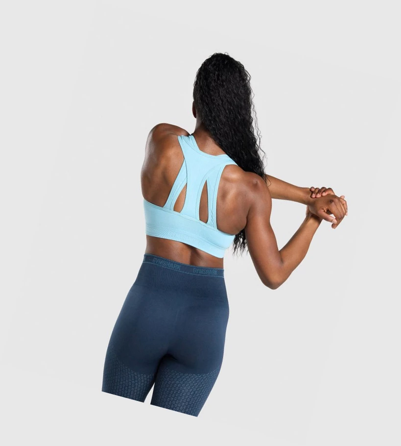 Gymshark Apex Seamless Naisten Urheiluliivit Vaaleansininen | AKJIDW354