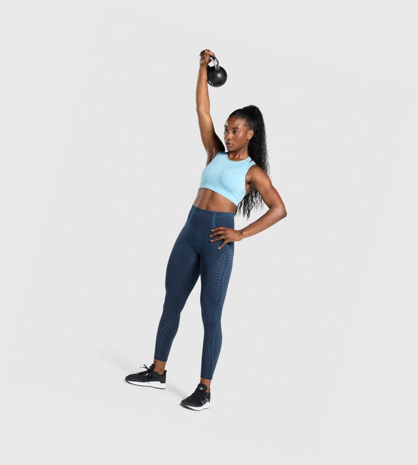 Gymshark Apex Seamless Naisten Urheiluliivit Vaaleansininen | AKJIDW354