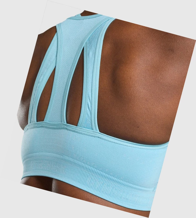 Gymshark Apex Seamless Naisten Urheiluliivit Vaaleansininen | AKJIDW354