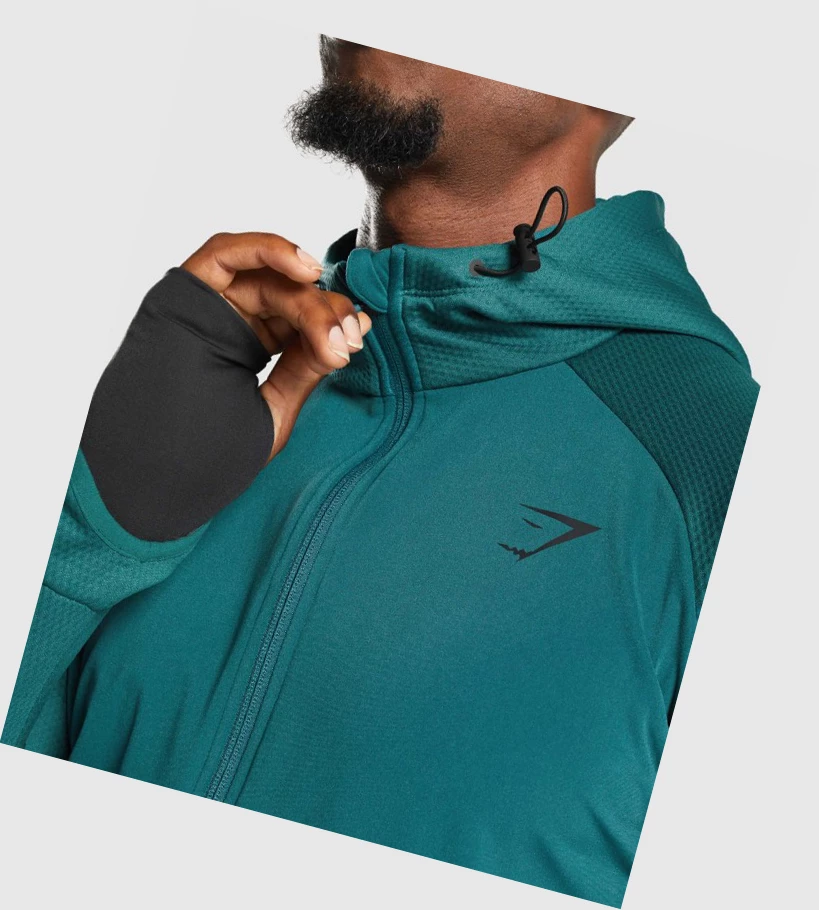 Gymshark Apex Zip Miesten Vaatteet Turkoosi | QGMSDW473
