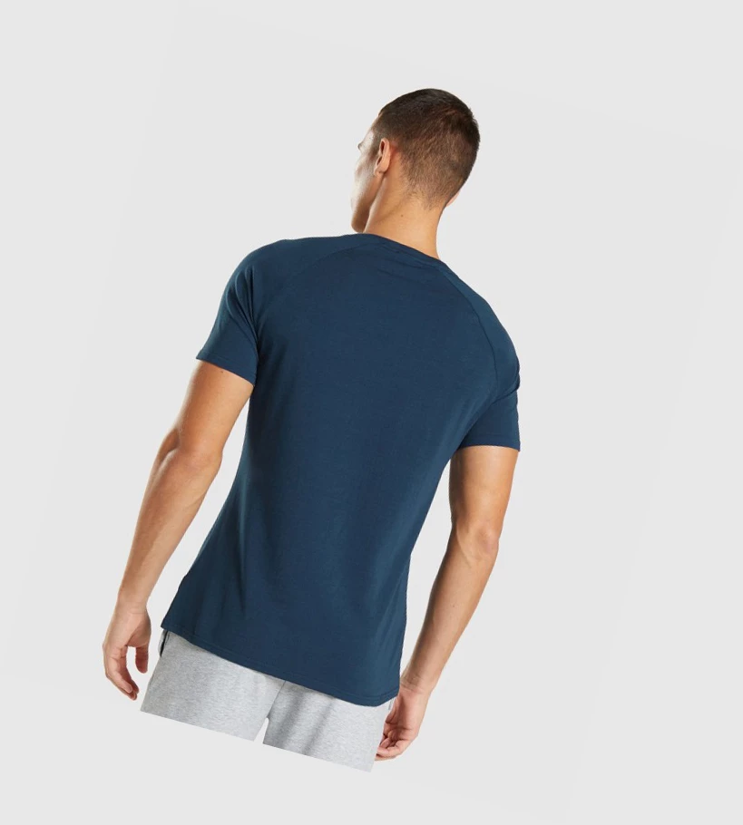 Gymshark Apollo Miesten T Paidat Laivastonsininen | MHZSIN182
