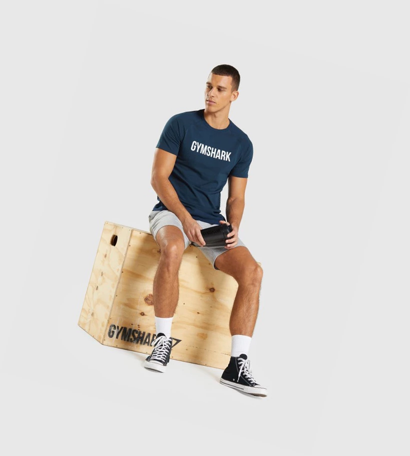 Gymshark Apollo Miesten T Paidat Laivastonsininen | MHZSIN182