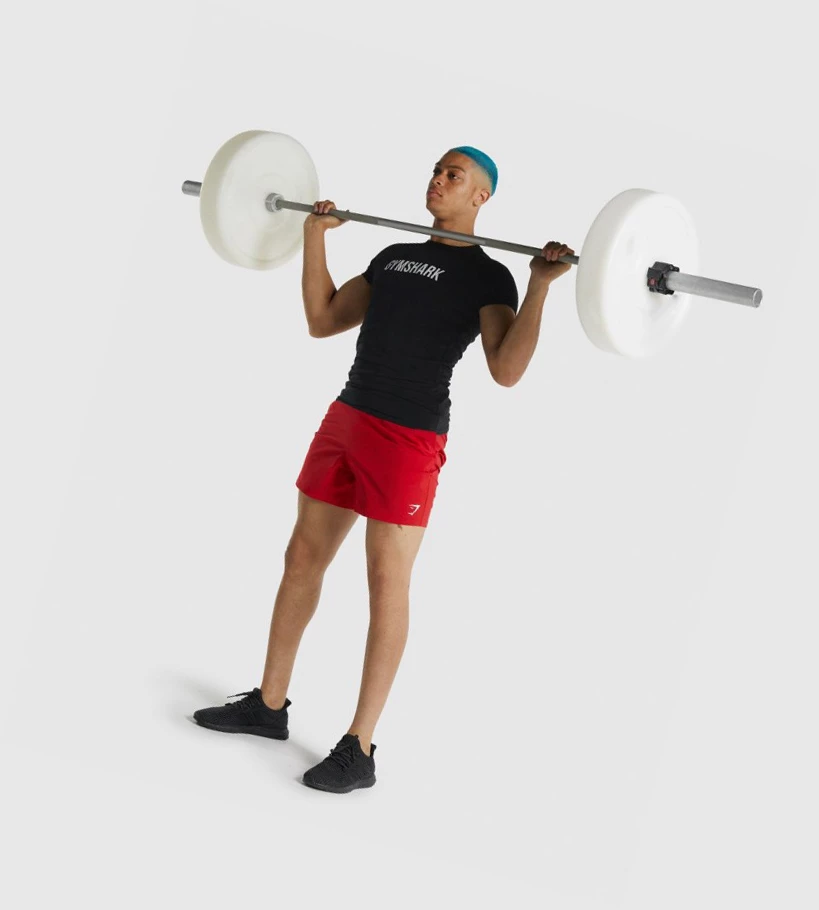 Gymshark Apollo Miesten T Paidat Mustat | CJERHN156