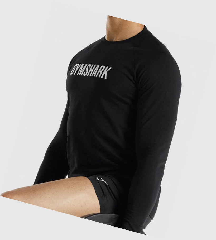 Gymshark Apollo Miesten T Paidat Mustat | MTFLUD327