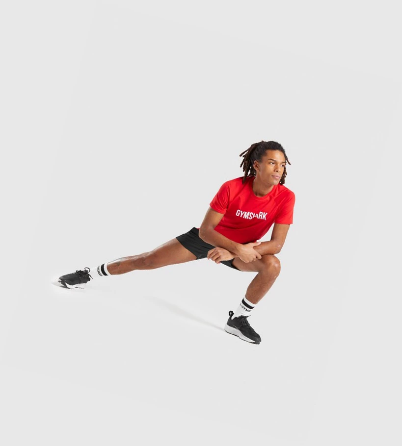 Gymshark Apollo Miesten T Paidat Punainen | YOFXET285