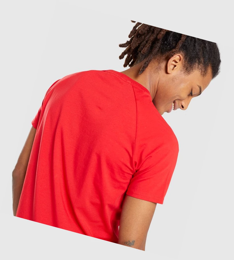 Gymshark Apollo Miesten T Paidat Punainen | YOFXET285