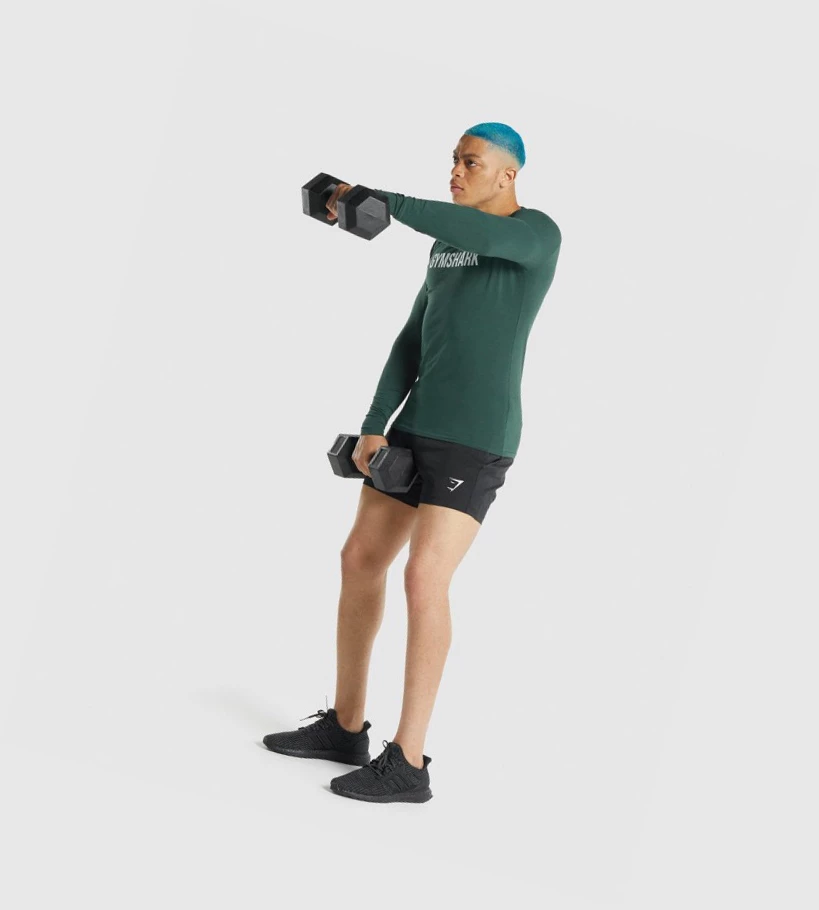 Gymshark Apollo Miesten T Paidat Tummanvihreä | ZFVNHL816