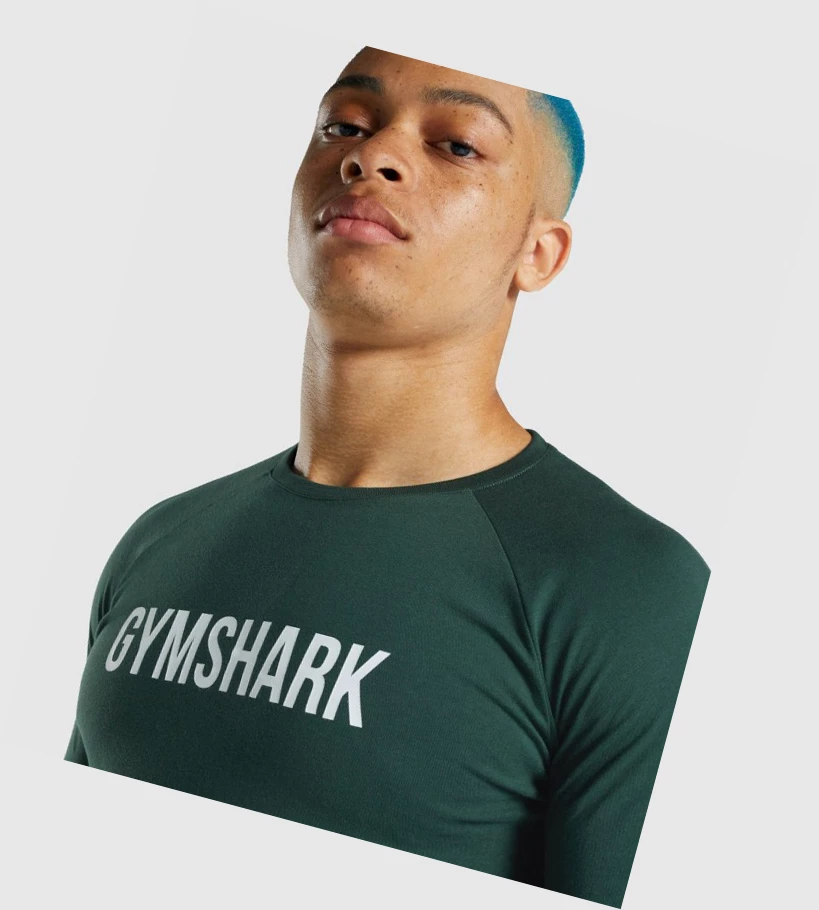 Gymshark Apollo Miesten T Paidat Tummanvihreä | ZFVNHL816