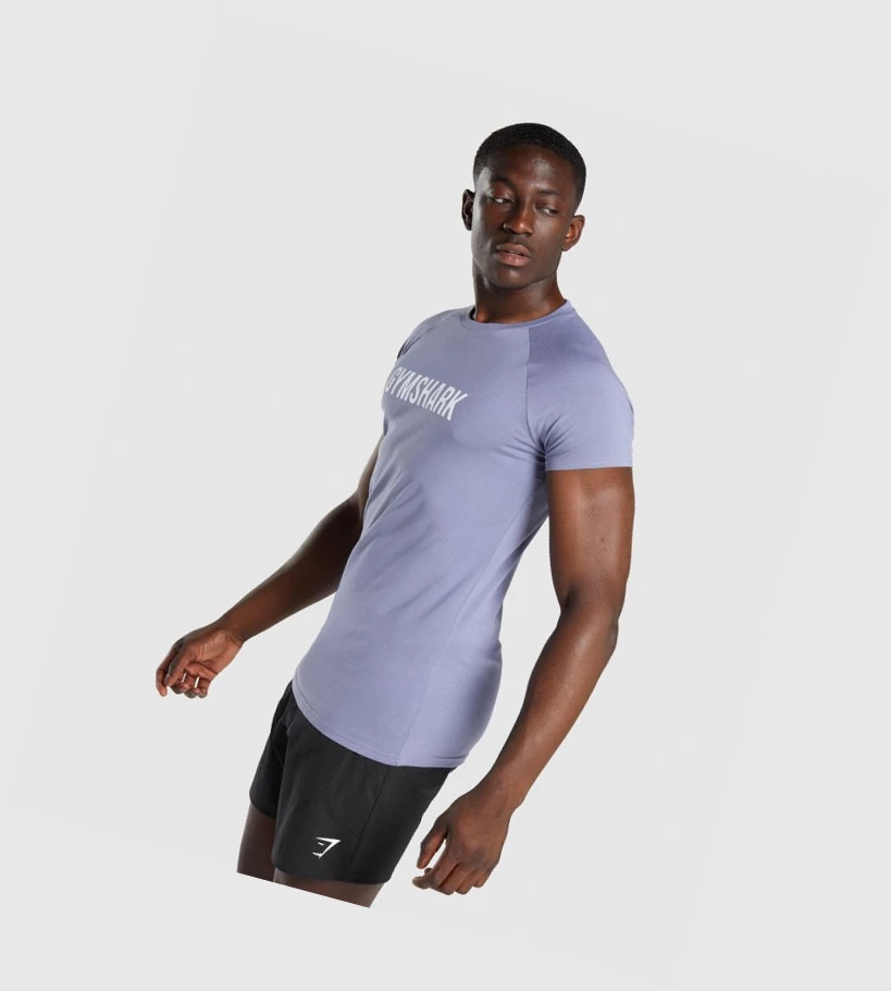 Gymshark Apollo Miesten T Paidat Vaaleansininen | ZGSOIL412