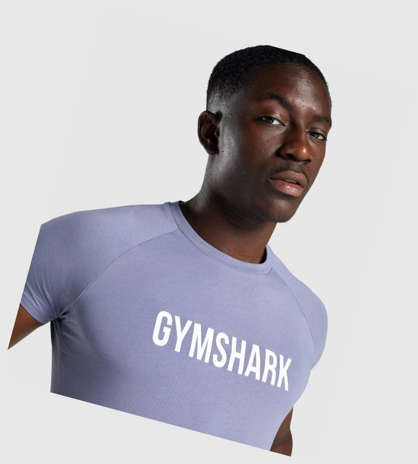 Gymshark Apollo Miesten T Paidat Vaaleansininen | ZGSOIL412