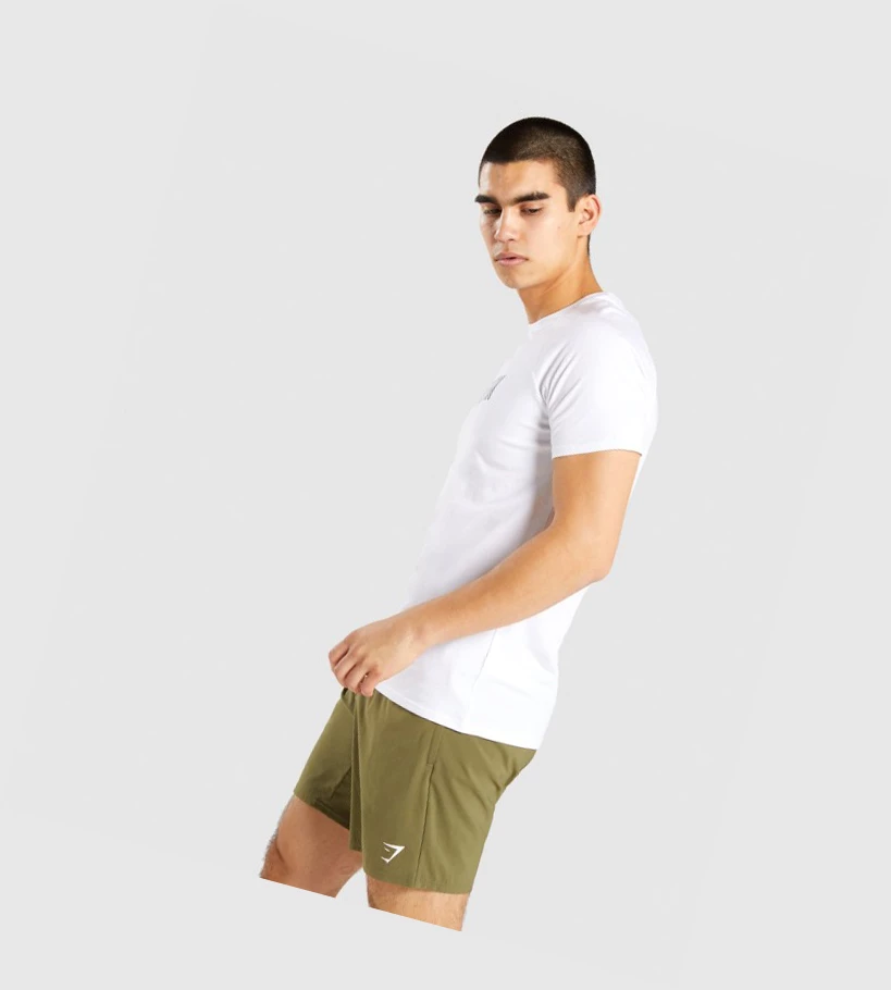 Gymshark Apollo Miesten T Paidat Valkoinen | PHLVDR584